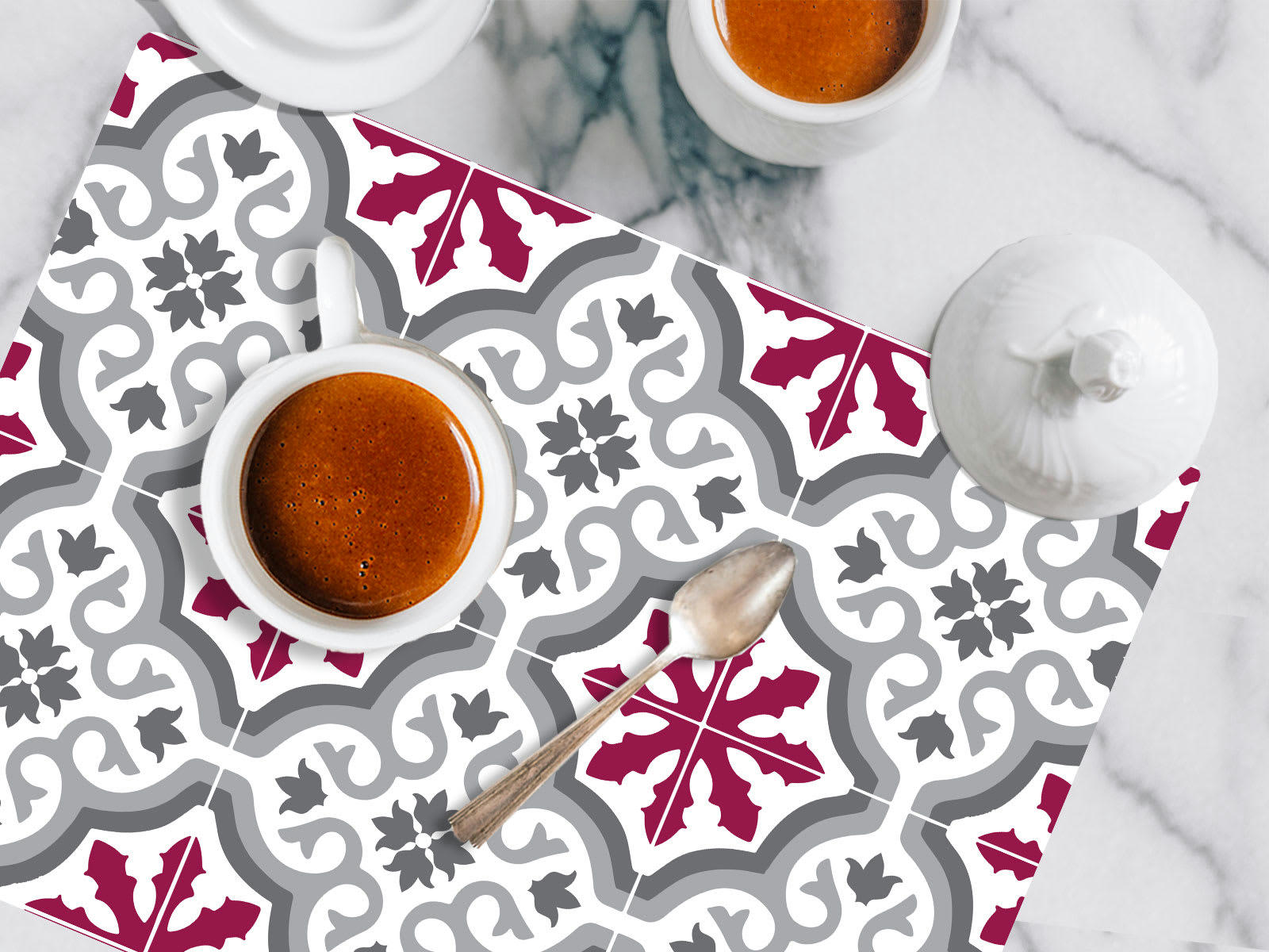 - Set de table trianon pourpre 36x48cm