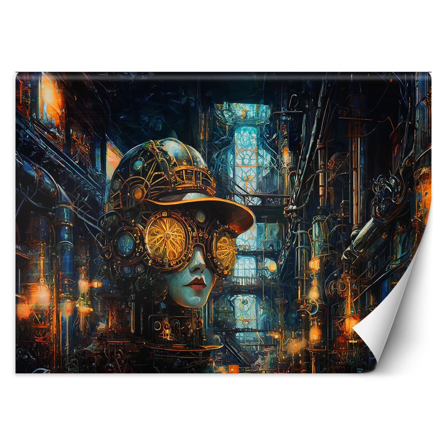 Feeby Fototapeta, Kobieta Abstrakcja Steampunk 150x105