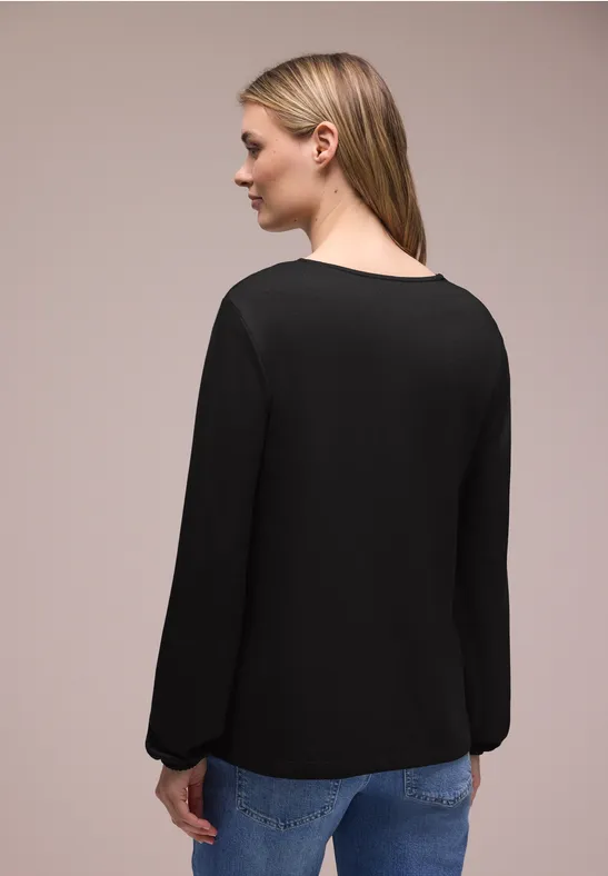 Langarm Jacke in offener Passform