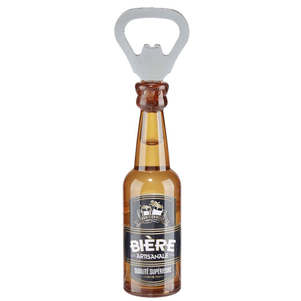 Décapsuleur figurine aimantée design bière H10cm (3 modèles)