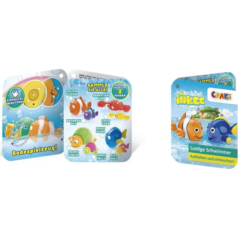 Badespielzeug 4er-Set Inkee