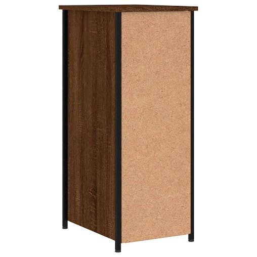 NNEVL Bedside Cabinet Brown Oak 32x42x80 cm Engineered Wood