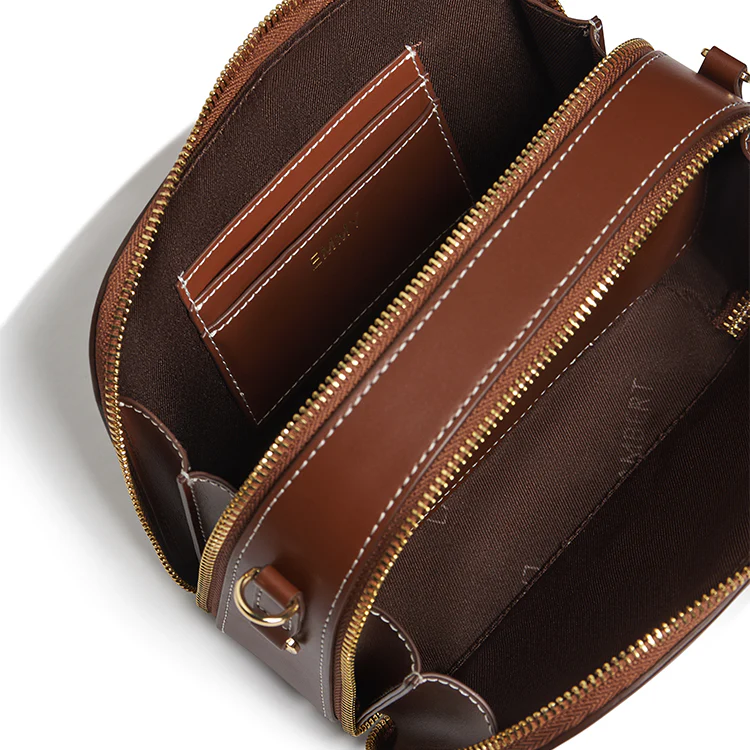 The Emmy - Hazelnut Vegan Leather Crossbody Bag