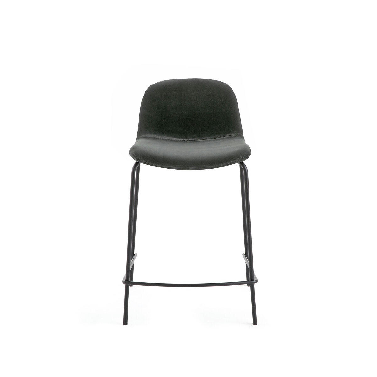 Chaise de bar, velours, Tibby H.65 cm