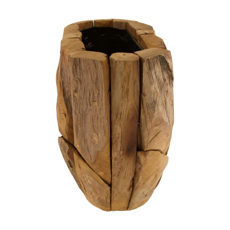 - Pot en teck - L 38 X H 36 cm