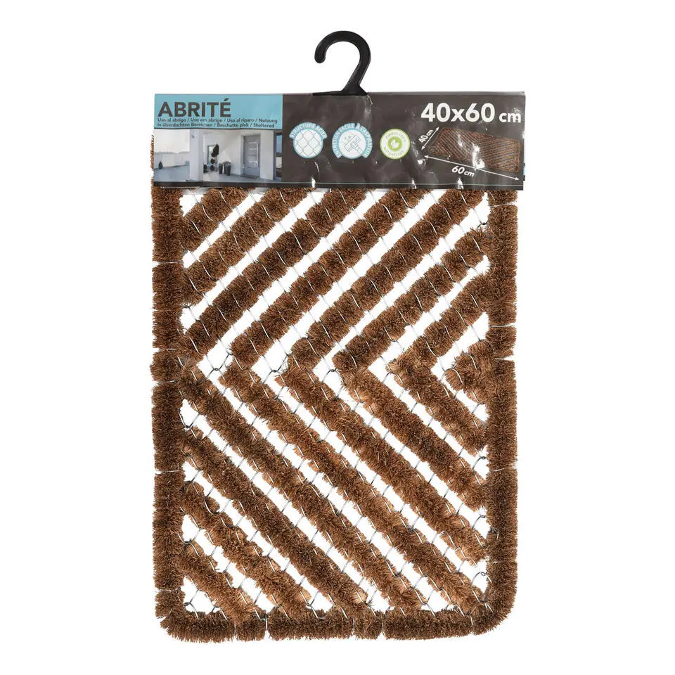 Luance Deurmat - staal / kokosvezel - rechthoekig - 40 x 60 cm