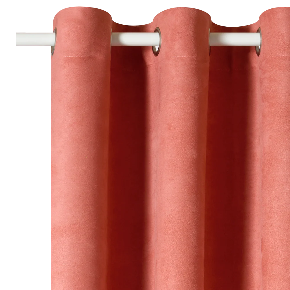 Rideau VELVET coloris rose des sables 140 x 260 cm