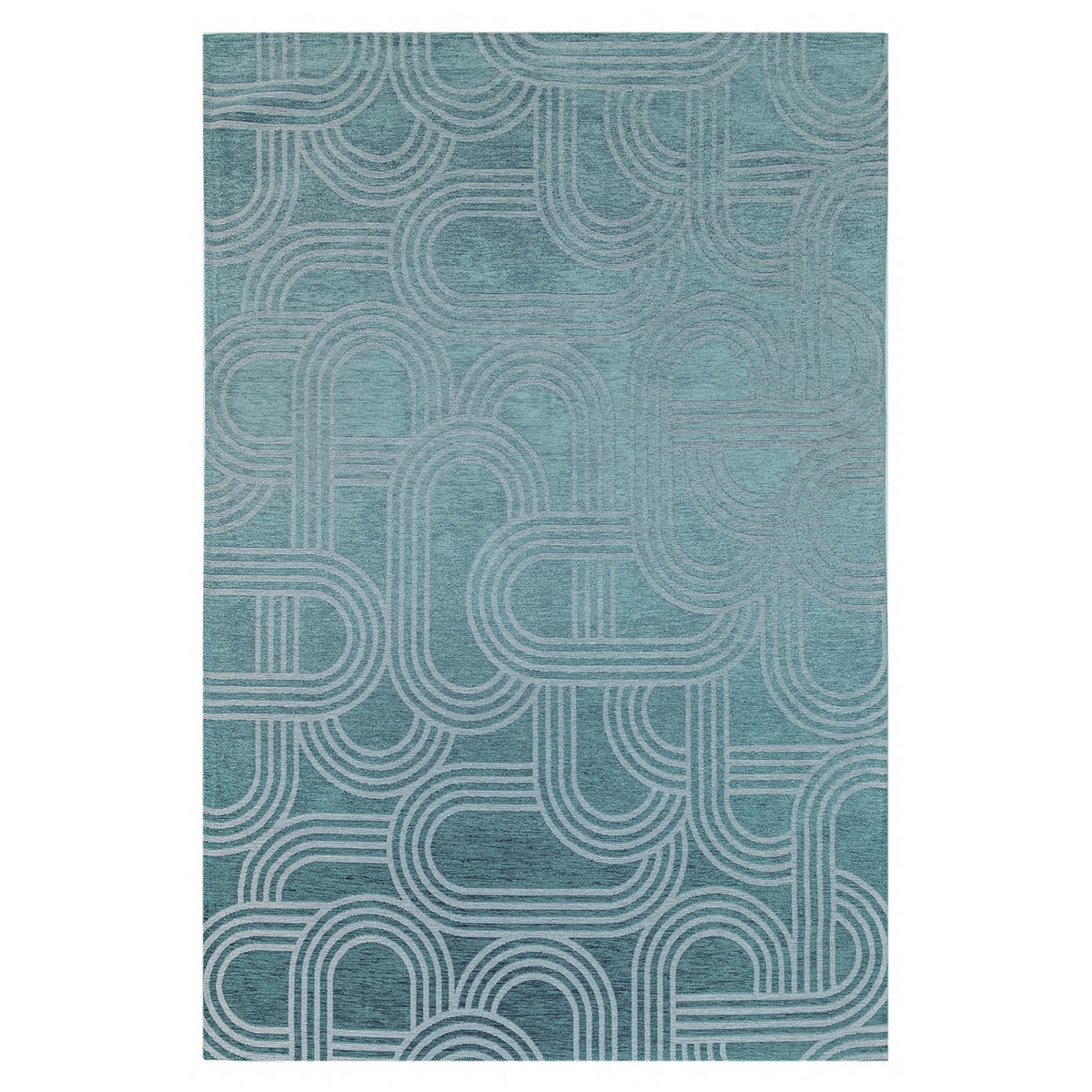 Lola&Moi vloerkleed Blue Glow - blauw - 140x200cm