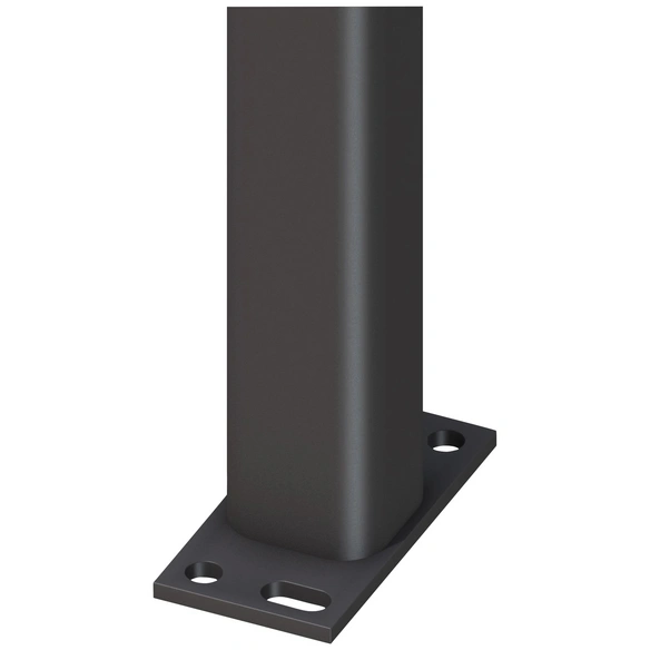 Pfosten, Metall, BxLxT: 7 x 105 x 7 cm