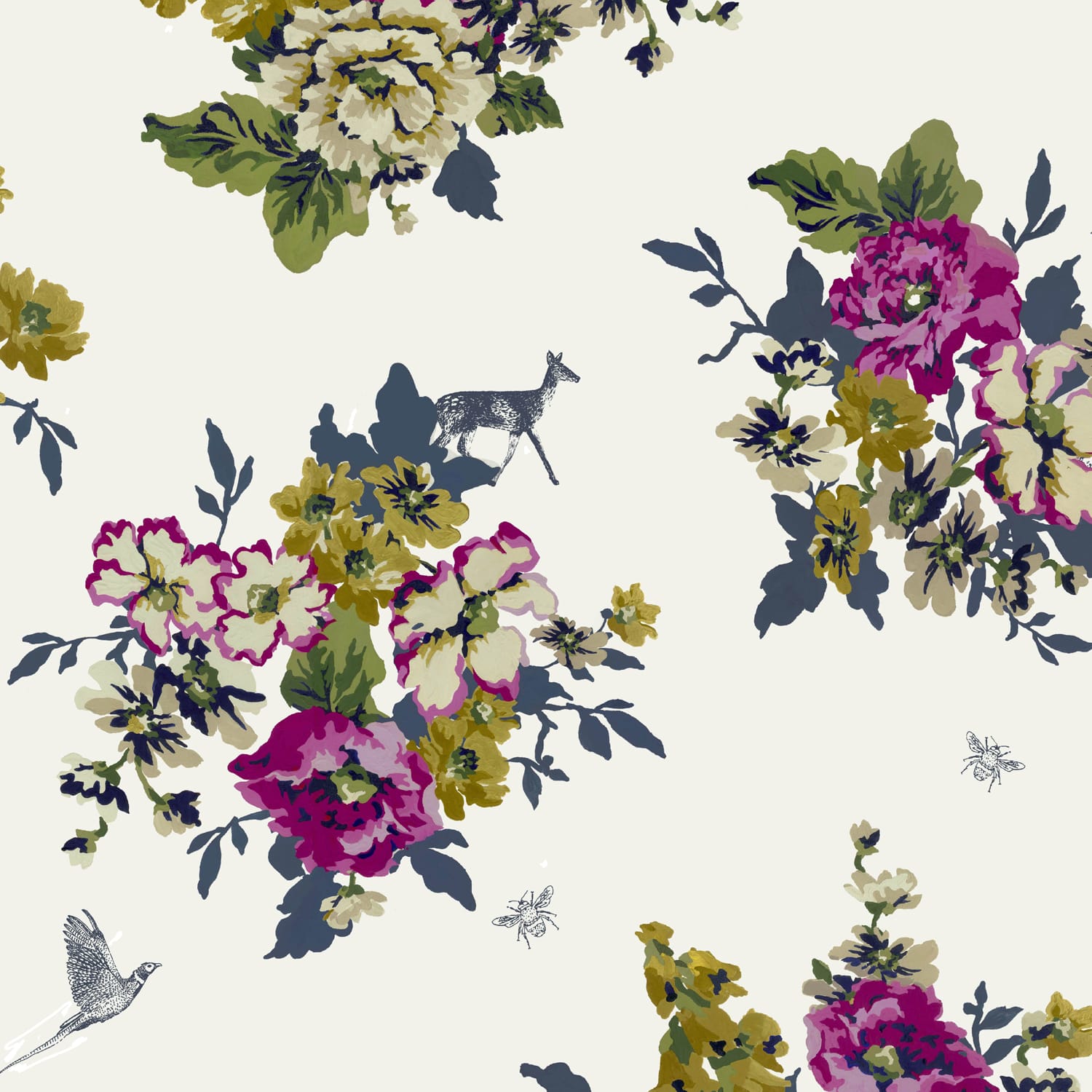 Joules Vliesbehang - Joules Floral - 10mx52cm