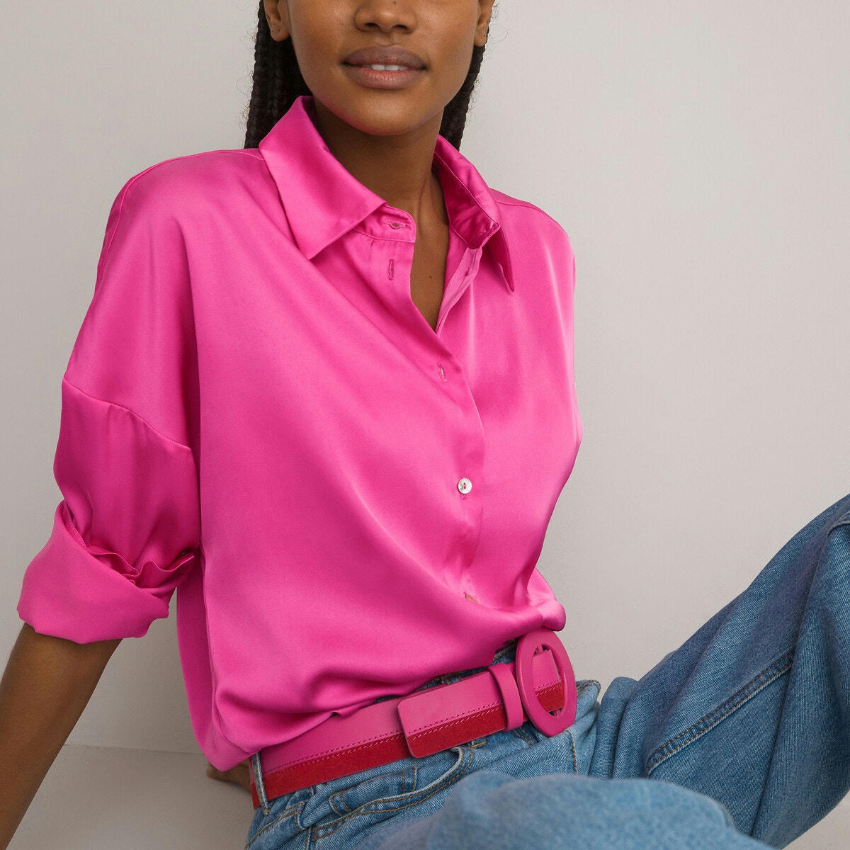 Chemise fluide, manches longues
