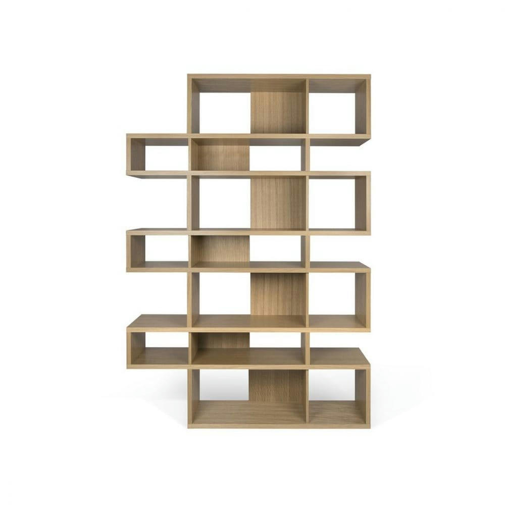 LONDON - Bibliothèque  placage chêne naturel