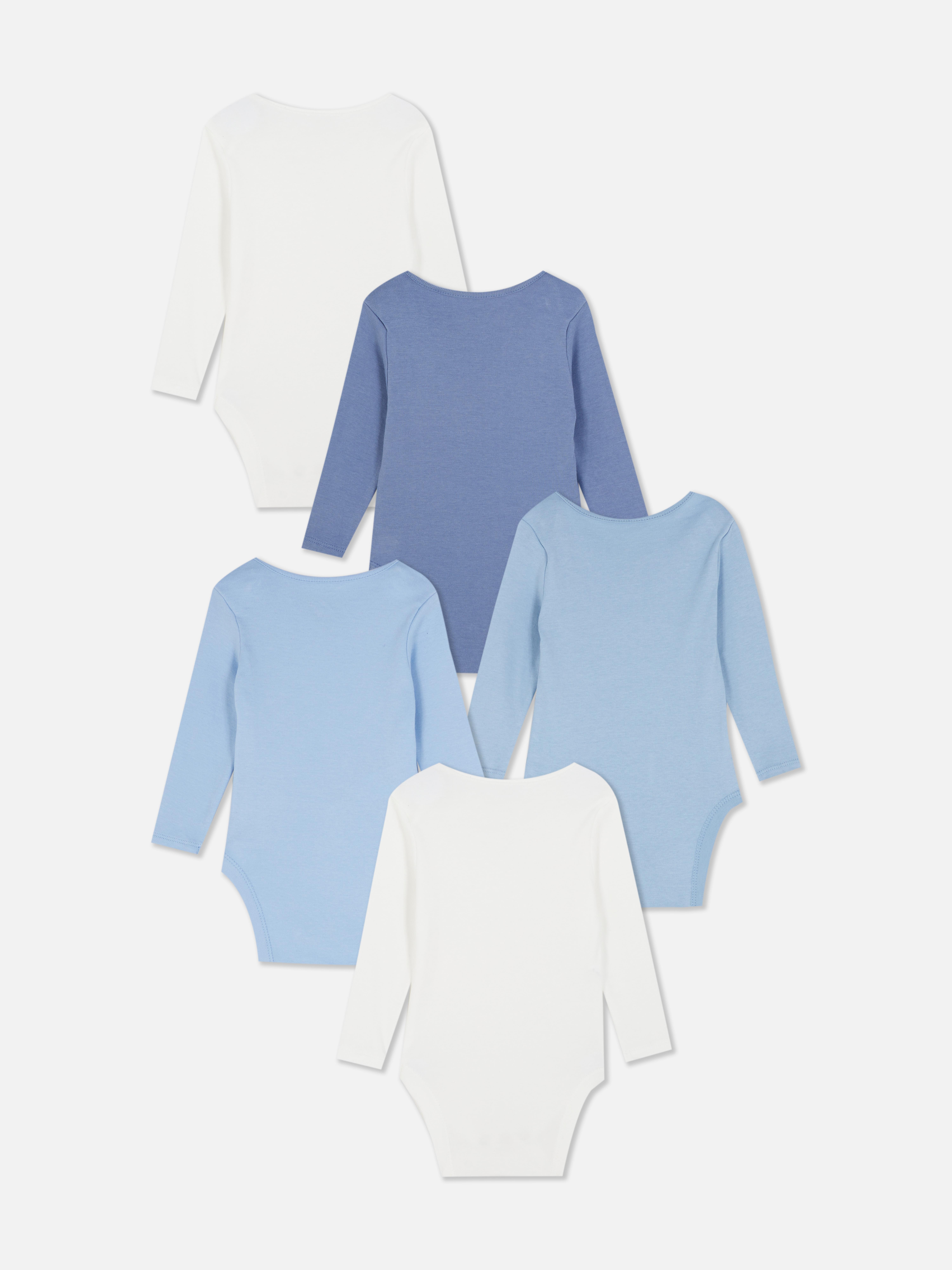 0-36mths | 5pk Long Sleeve Bodysuits