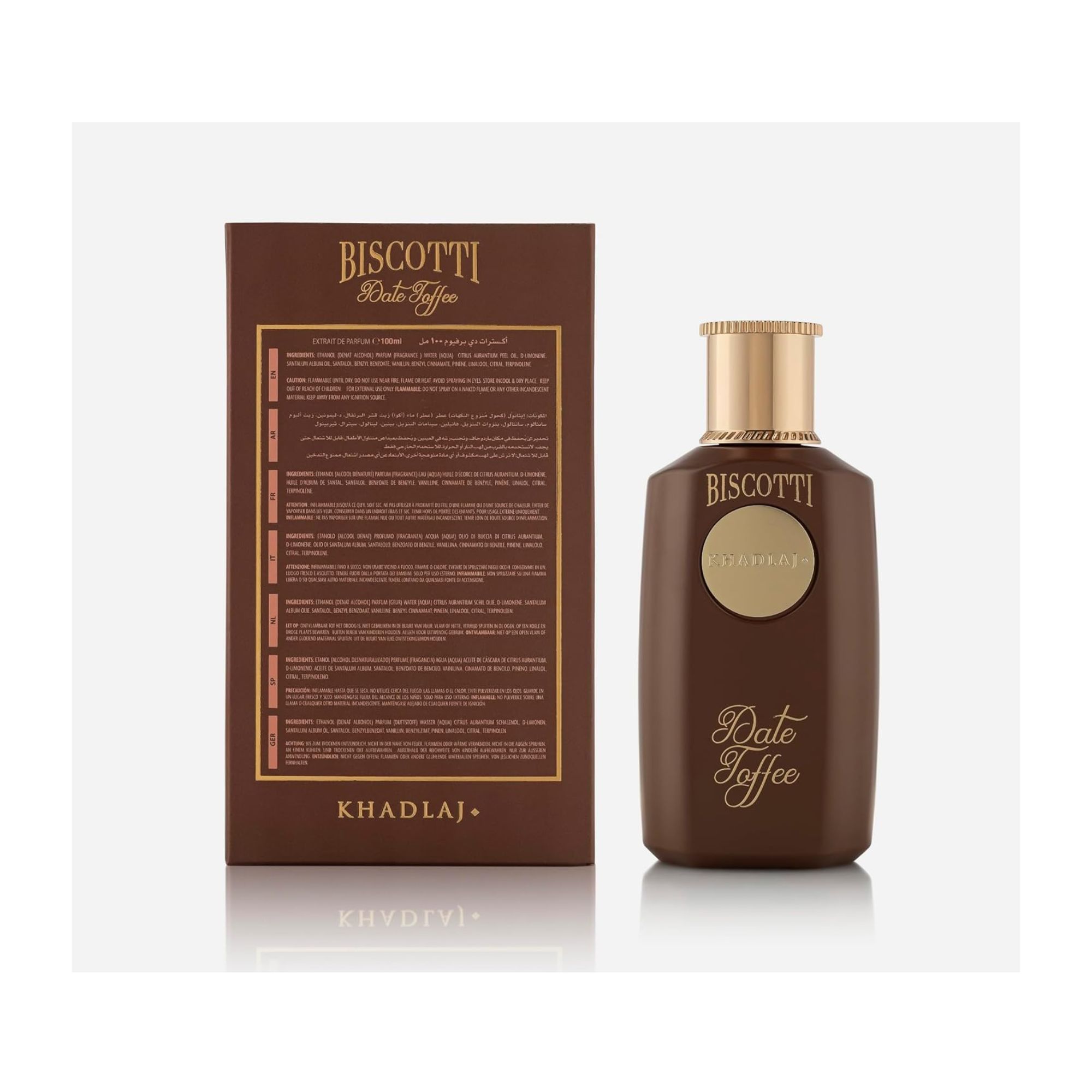 Khadlaj Perfumes Date Toffee 100ml eau de parfum fragrance for men and women