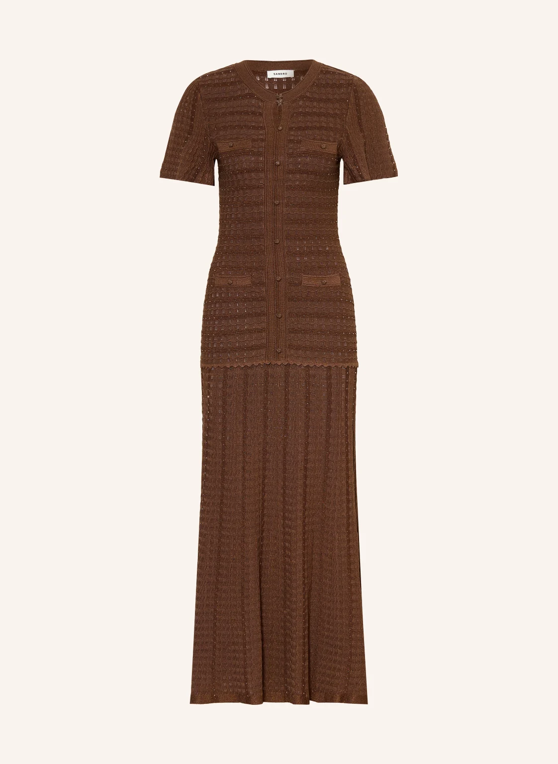 SANDRO Strickkleid DIANE mit Glitzergarn