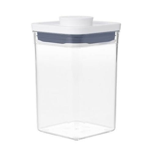 2 X Oxo Good Small Square Short 1000Ml Air Tight 1L Pop 2.0 Container