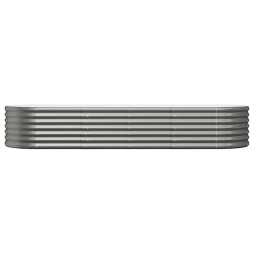 NNEVL Garden Planter Powder-coated Steel 224x80x36 cm Grey