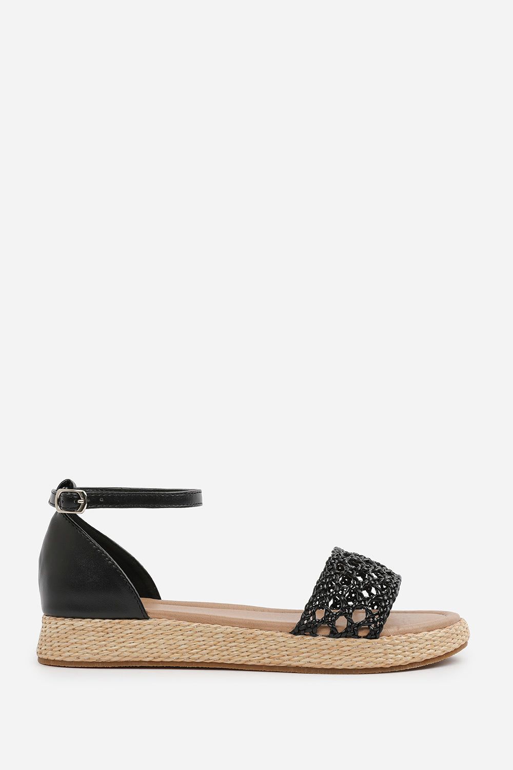 Where's That From Crescentia' Woven Strap Espadrille Wedge Sandals