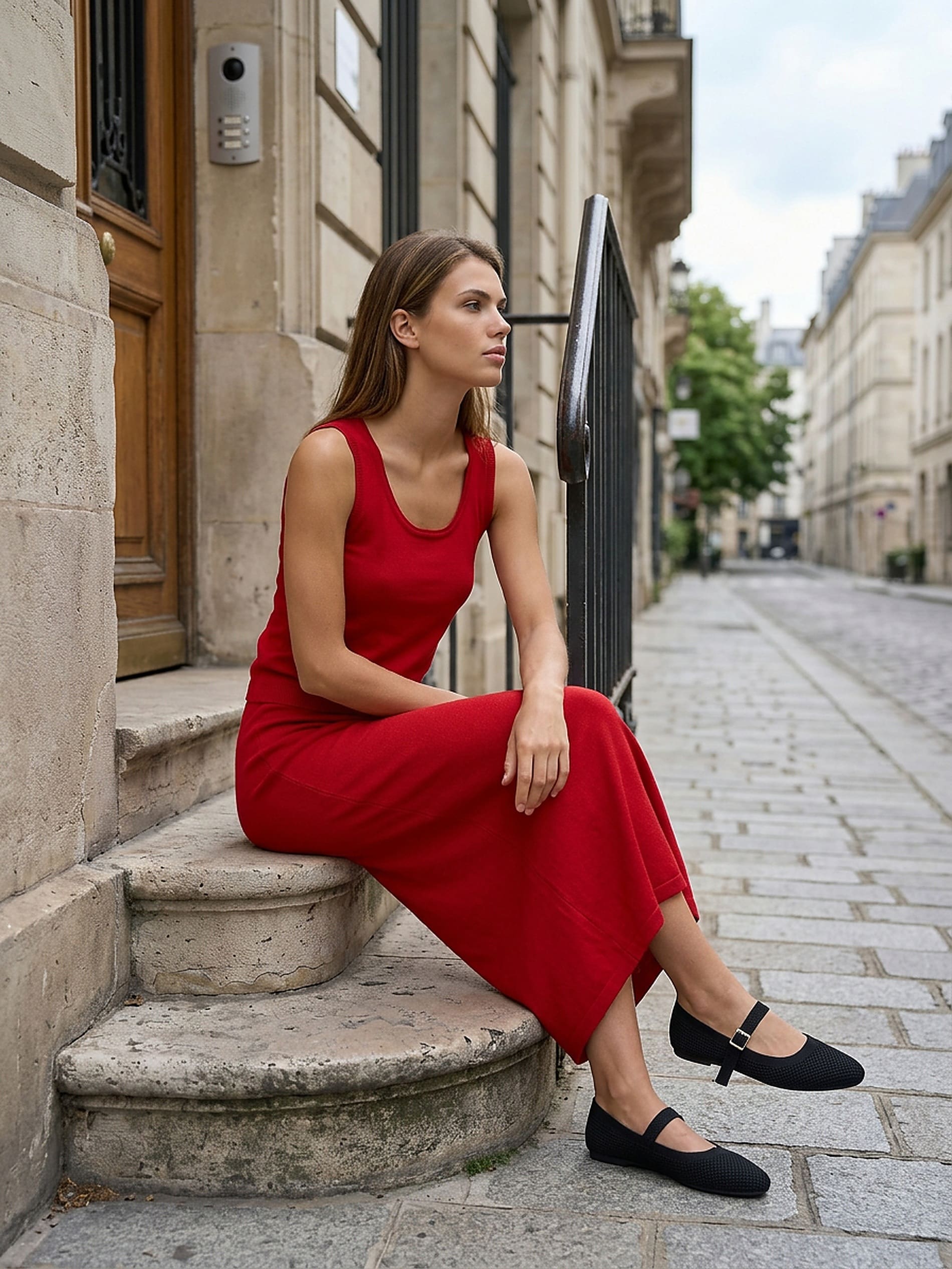 Sweter na ramiączkach basic