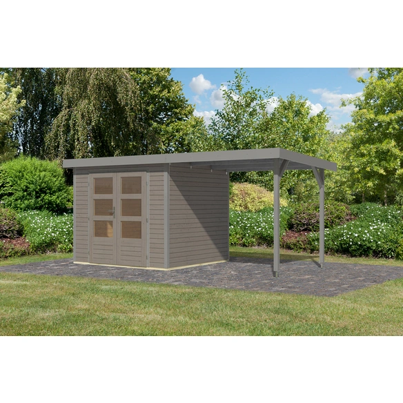 Gartenhaus »Osterby 3 D«, BxHxT: 488,5 x 209 x 213 cm (Außenmaße inkl. Dachüberstand), Wandstärke 19 mm