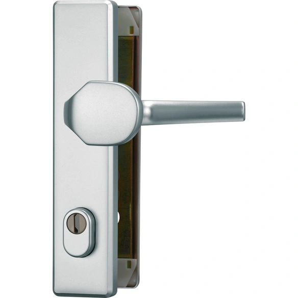 Schutzbeschlag, Stahl, aluminiumfarben