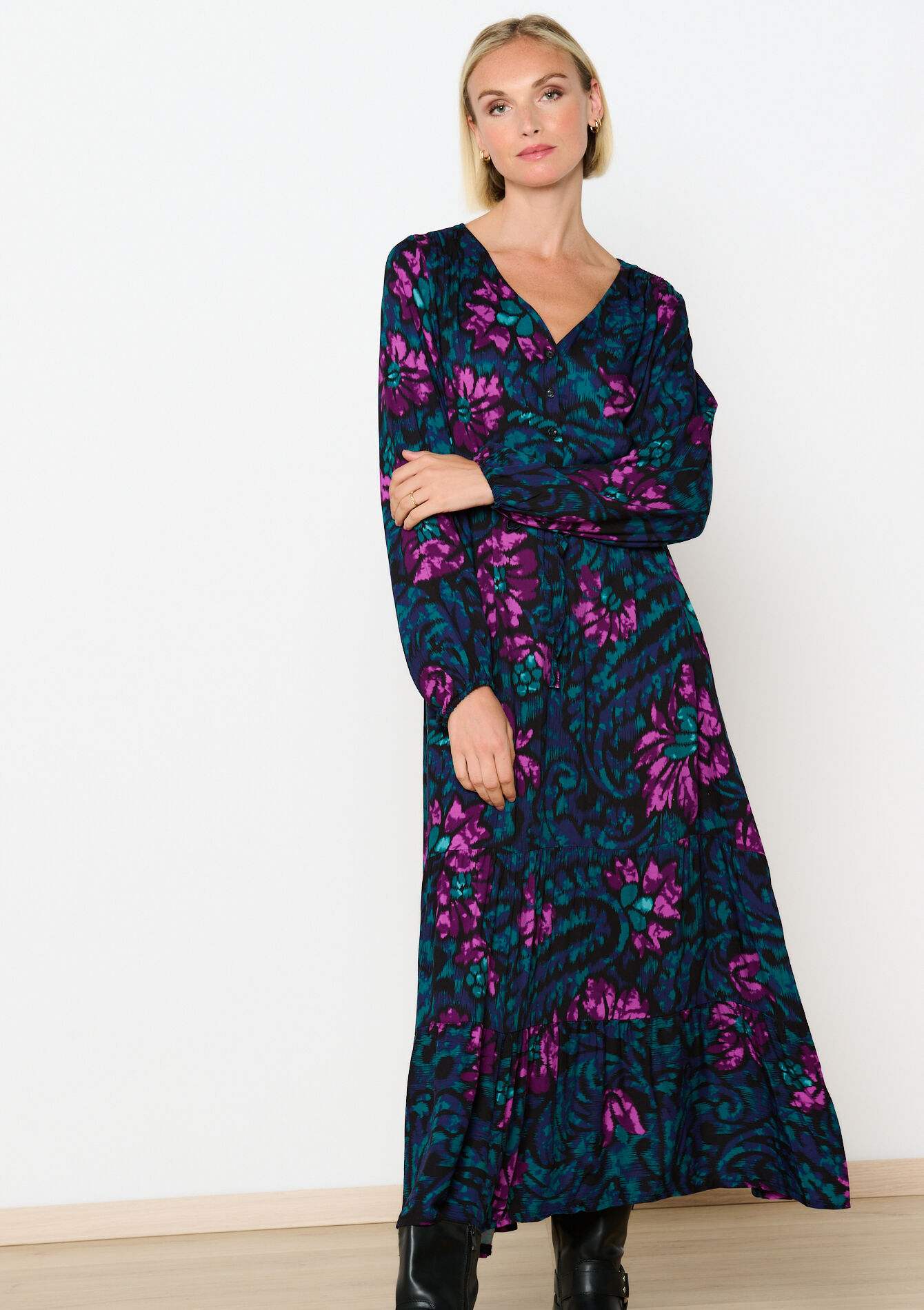 Maxi-jurk met bloemen