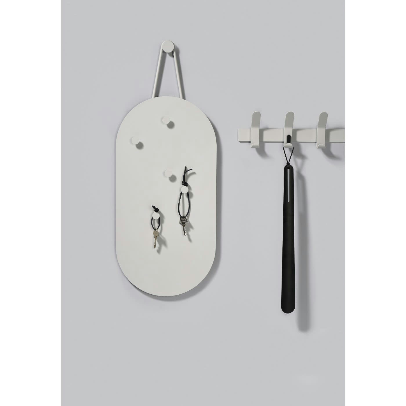 A-RACK - Patère acier gris clair 4 crochets