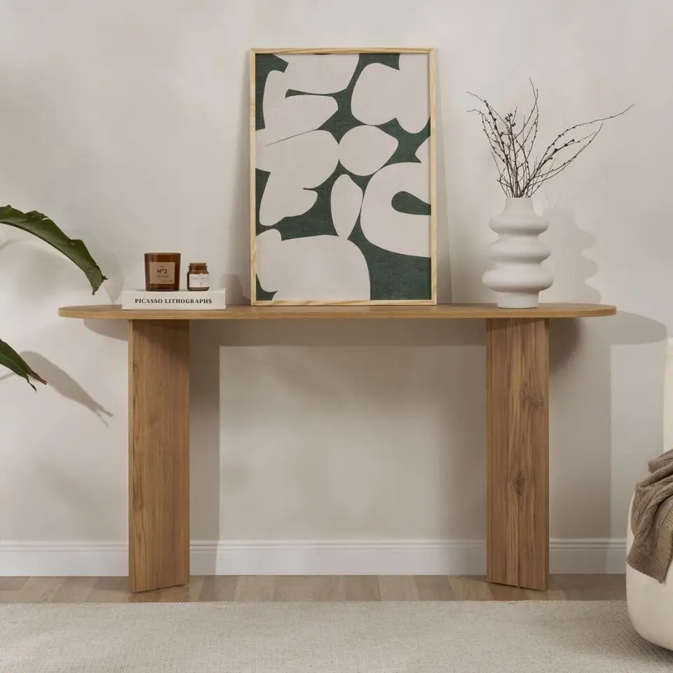 Calicosy - SIRA Design haltafel - Zwart hout - 35x150x75 cm