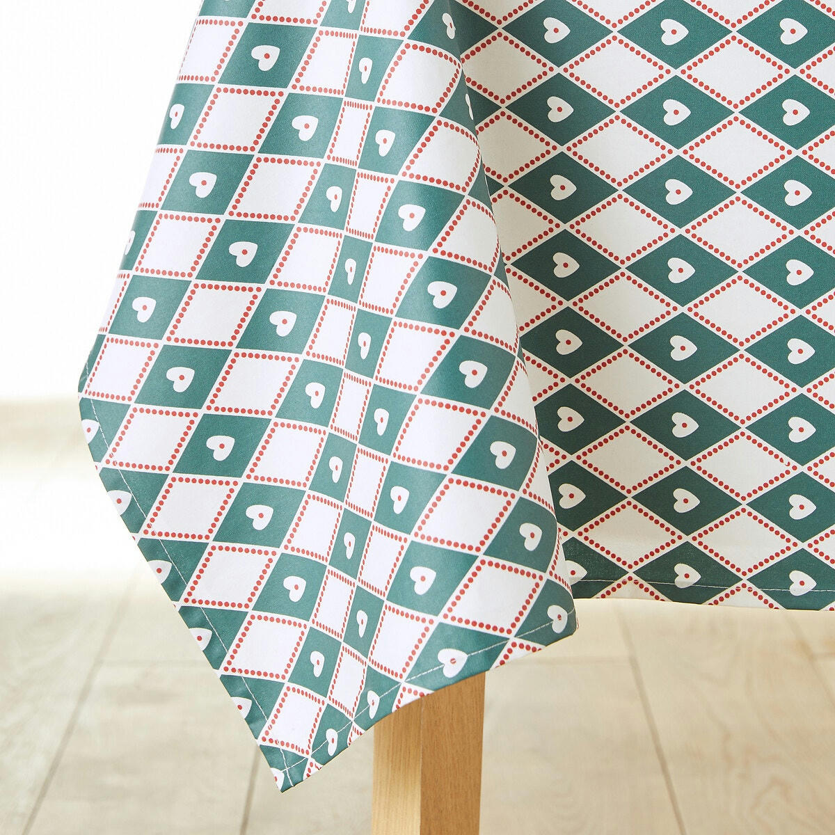 Nappe coton enduit toucher souple, Christmas Check