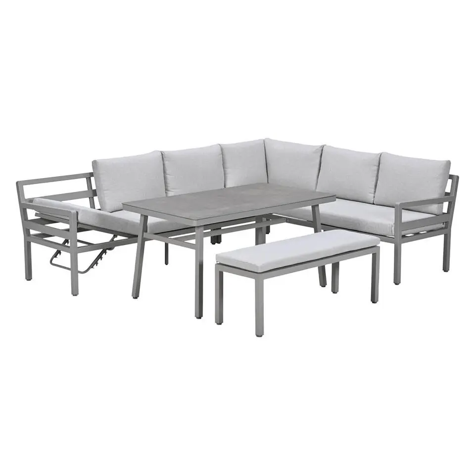 Garden Impressions Markus lounge dining set 4-delig - taupe