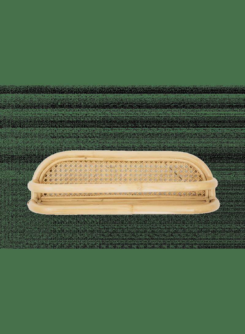 JACK - Étagère murale rotin et cannage