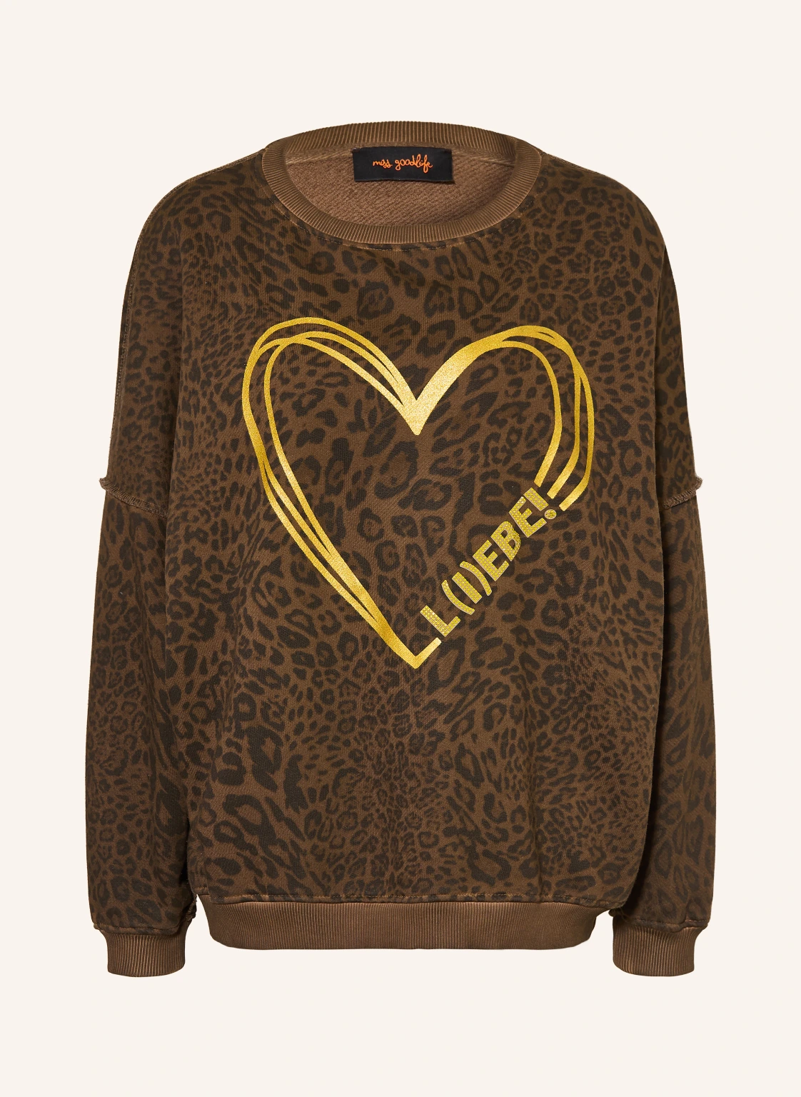 miss goodlife Sweatshirt mit Schmucksteinen