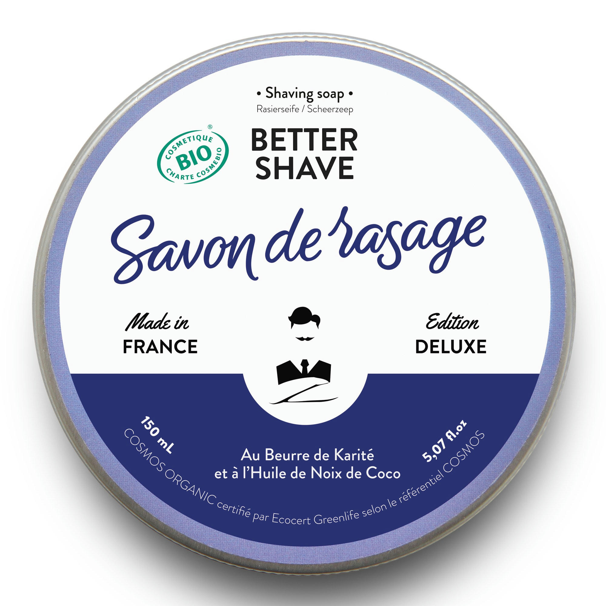 - BETTER-SHAVE - Savon de Rasage pour Hommes 150mL
