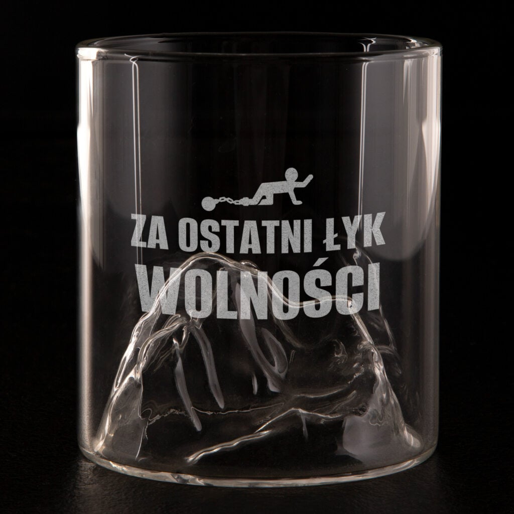 Szklanka PREPERSO ŁYK WOLNOŚCI do whisky 300ml