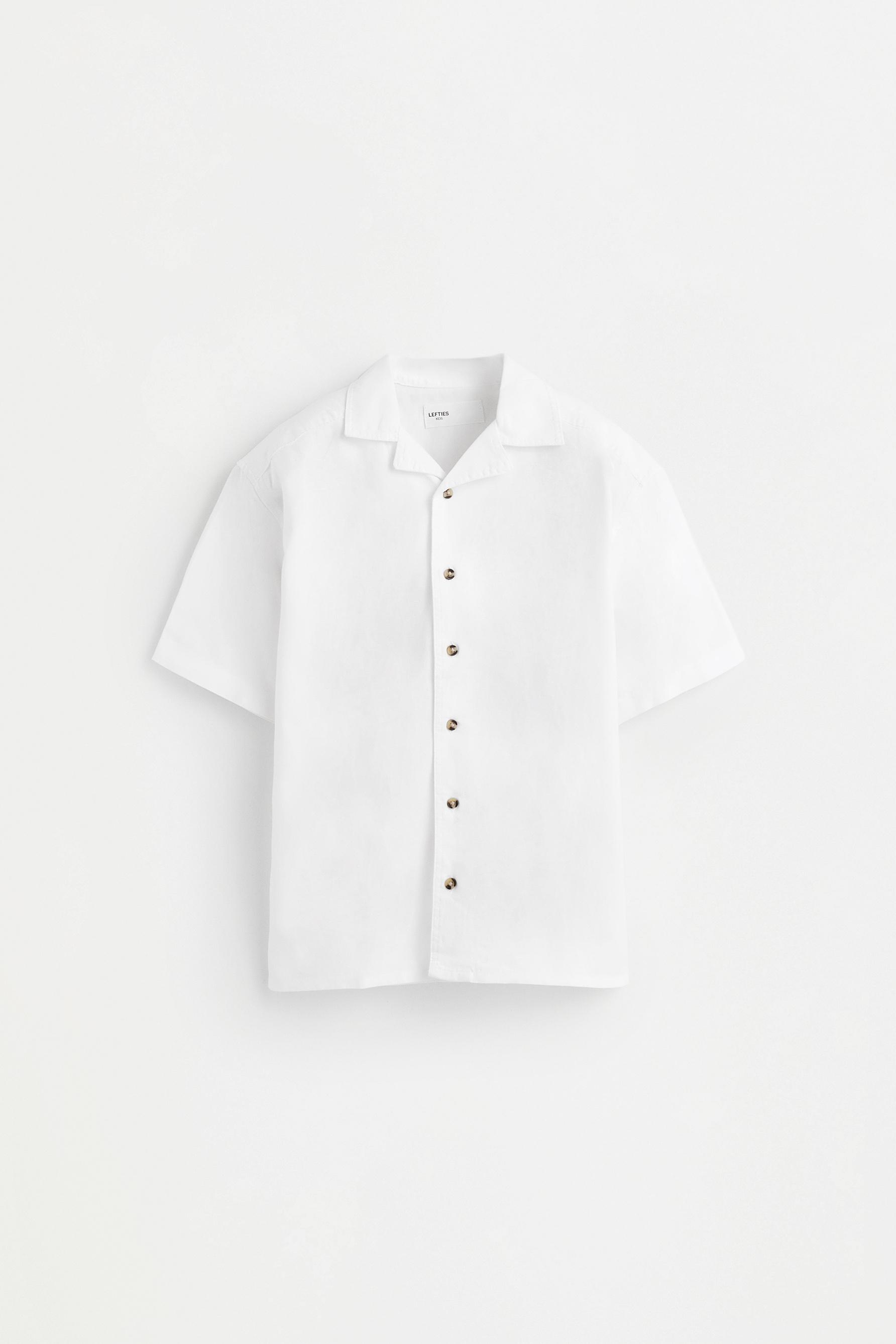 Camisa resort lino - algodón