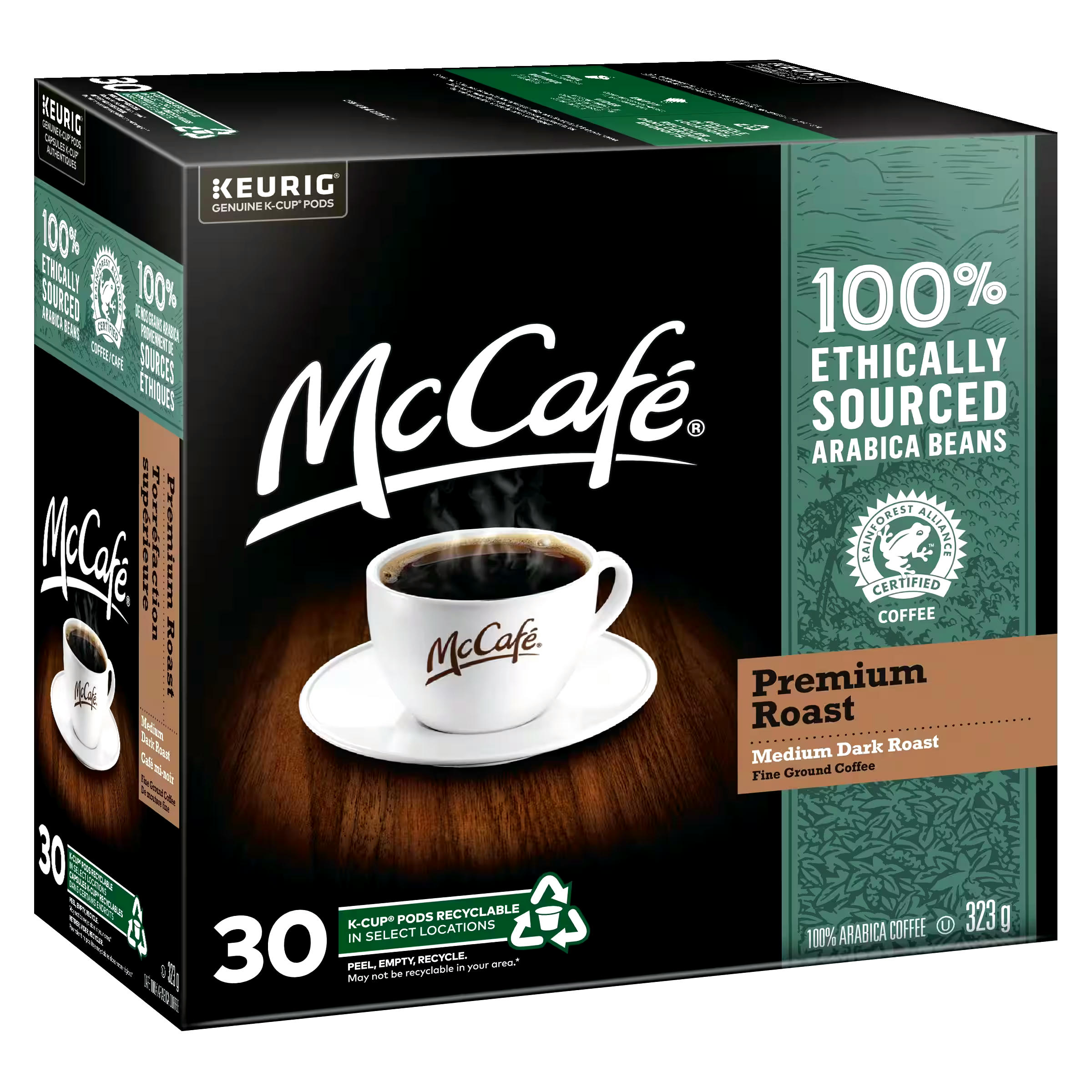 McCafé Premium Medium Dark Roast, K-Cup Coffee Pods, 323-g, 30-pk