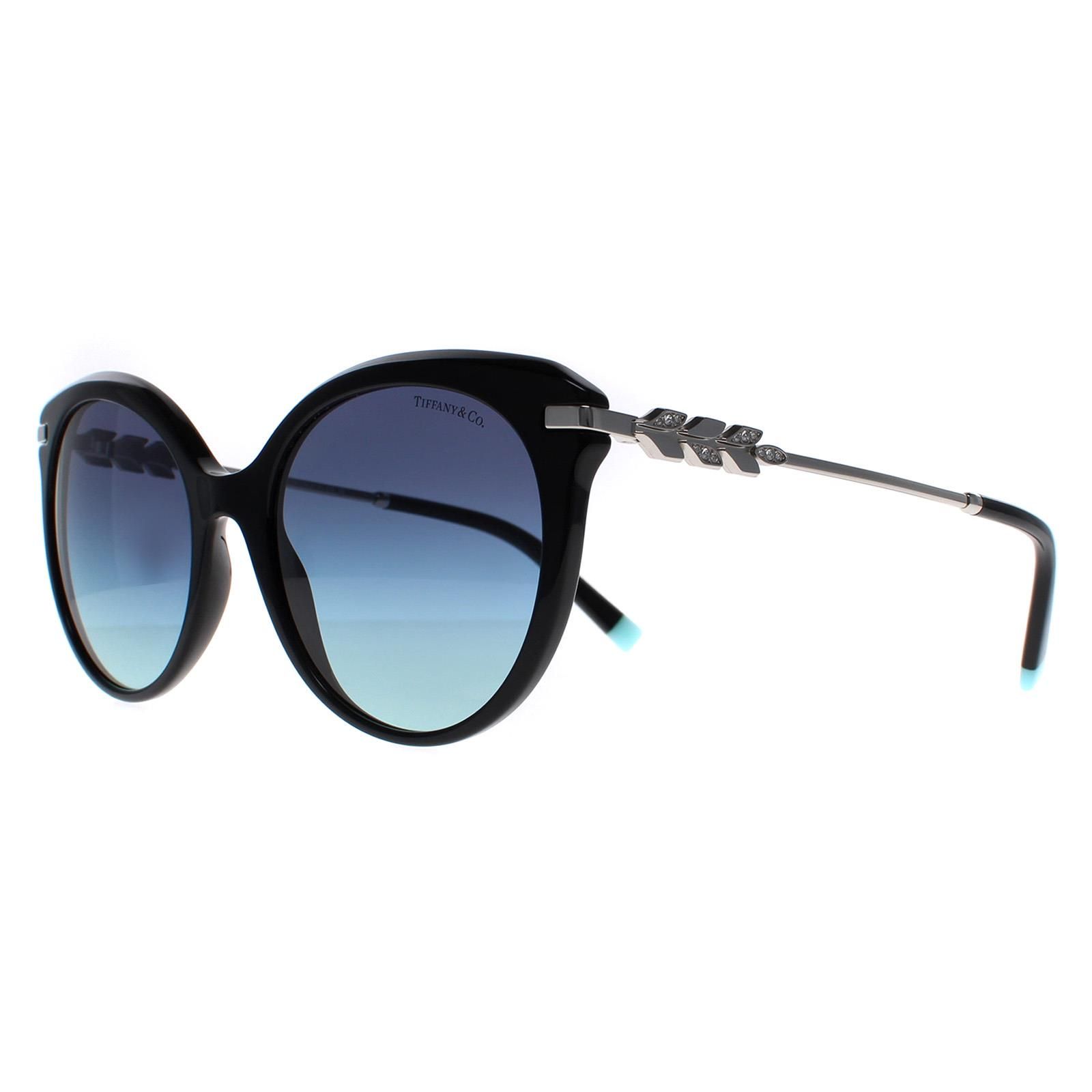 Tiffany Cat Eye Black Azure Gradient Blue TF4189