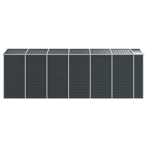 NNEVL Garden Shed Anthracite 191x555x198 cm Galvanised Steel