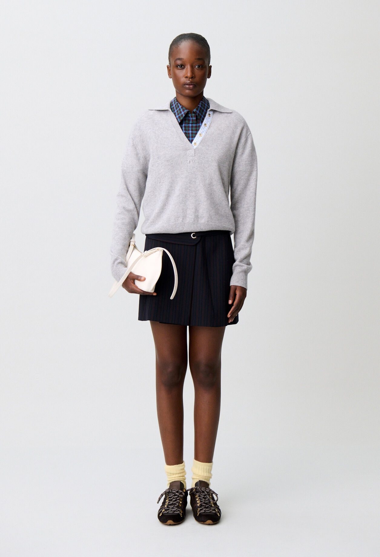 Pull polo laine