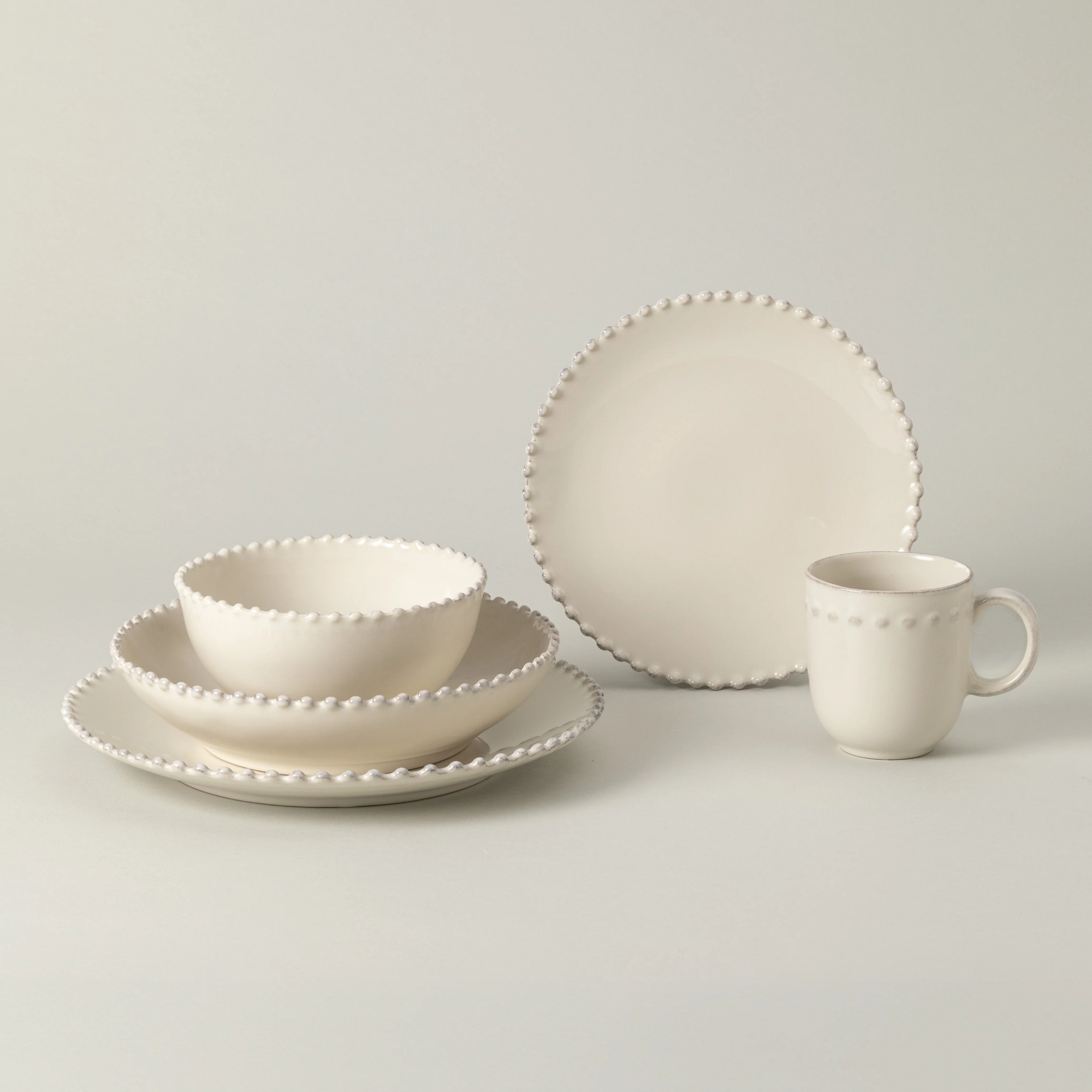 5-Piece Dinnerware Set Pearl