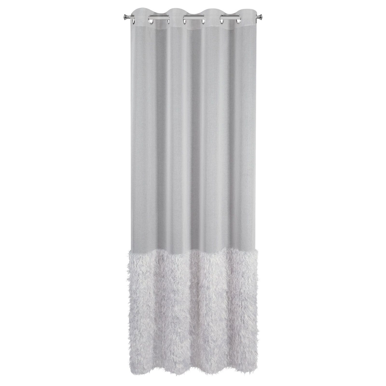 Firana na przelotkach 140X250 gotowa MARGARET2 szara