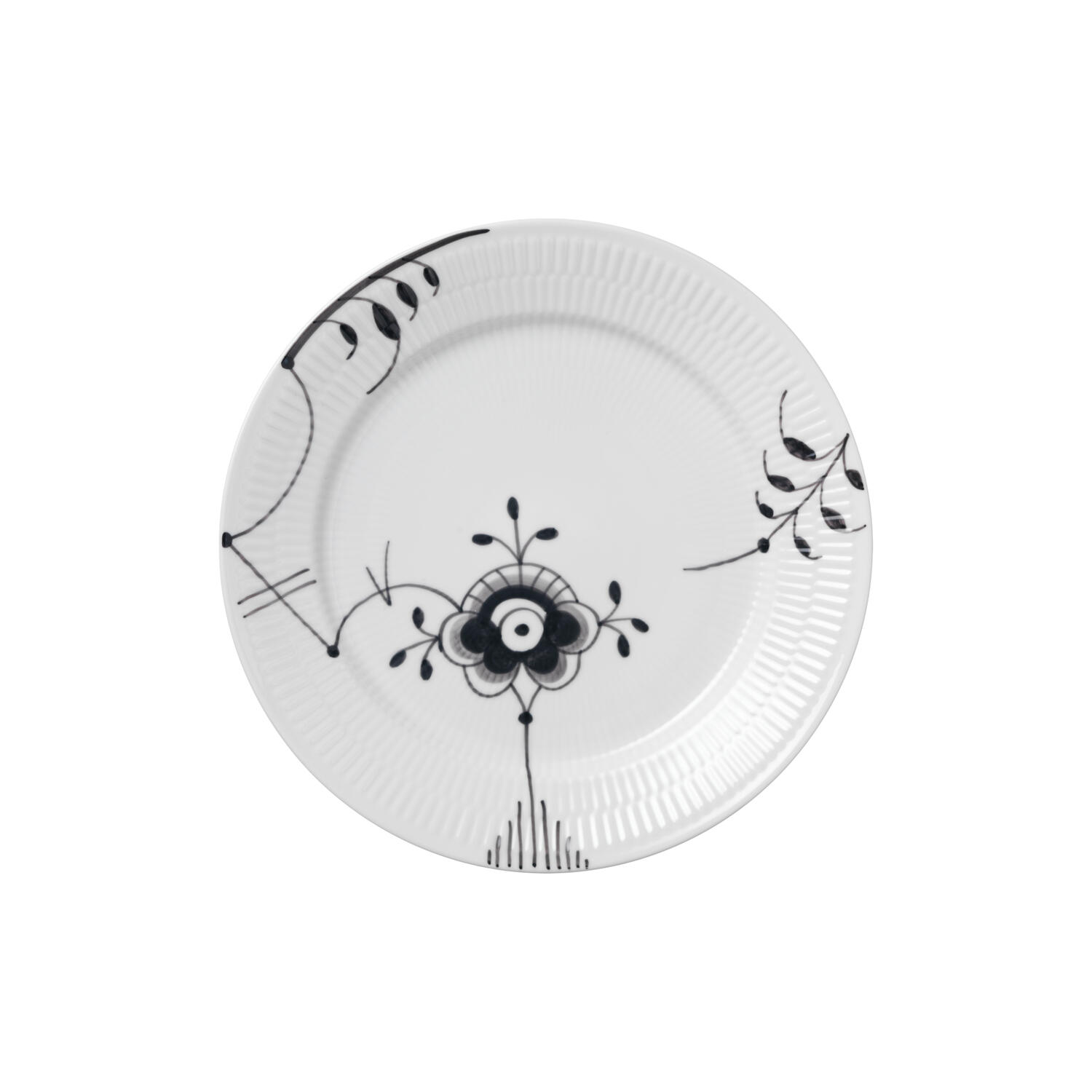 Sort Mega Riflet tallerken nr. 6 ø 27 cm