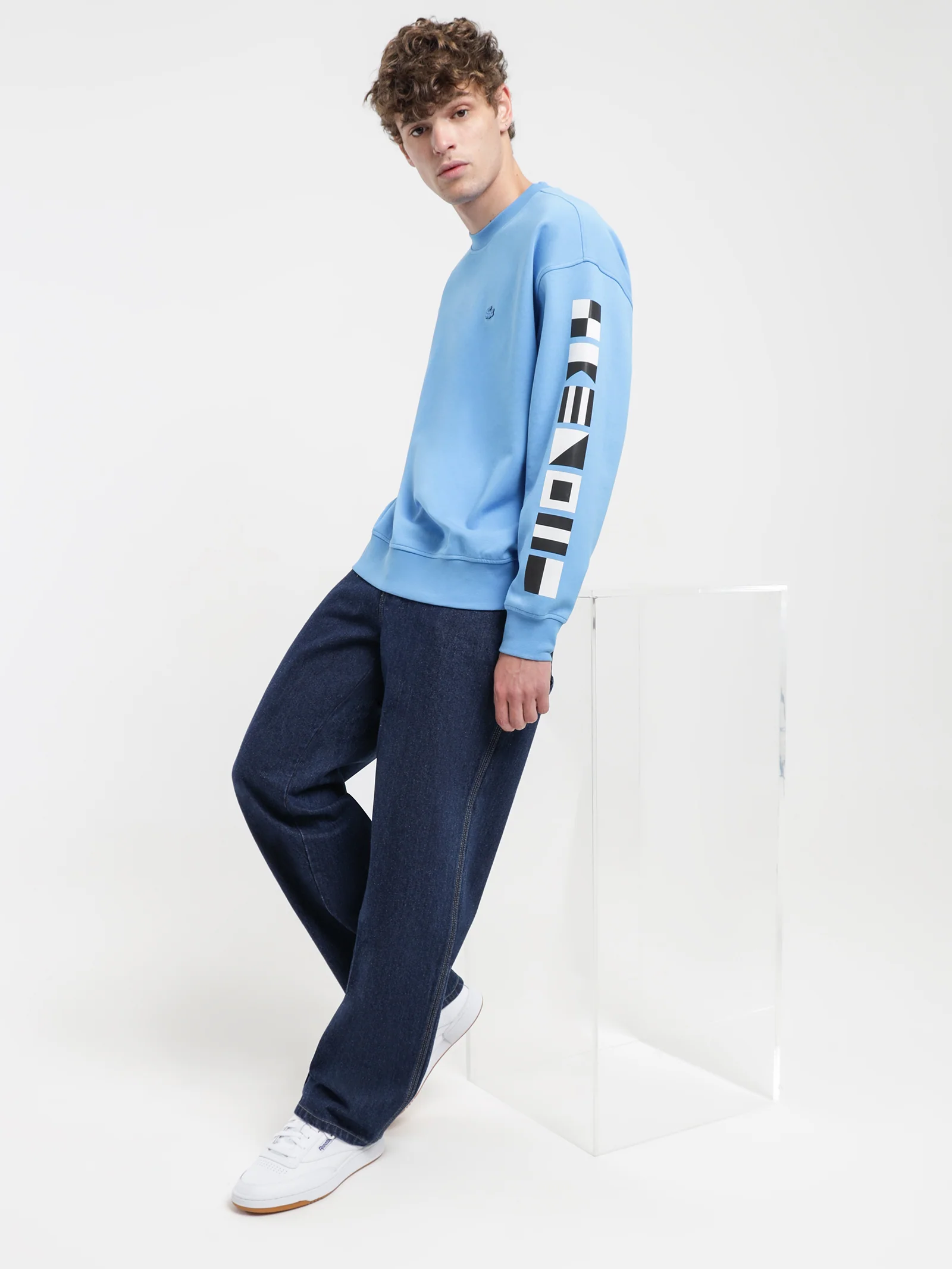 Loose-Fit Reflective Print Active Sailing Crew