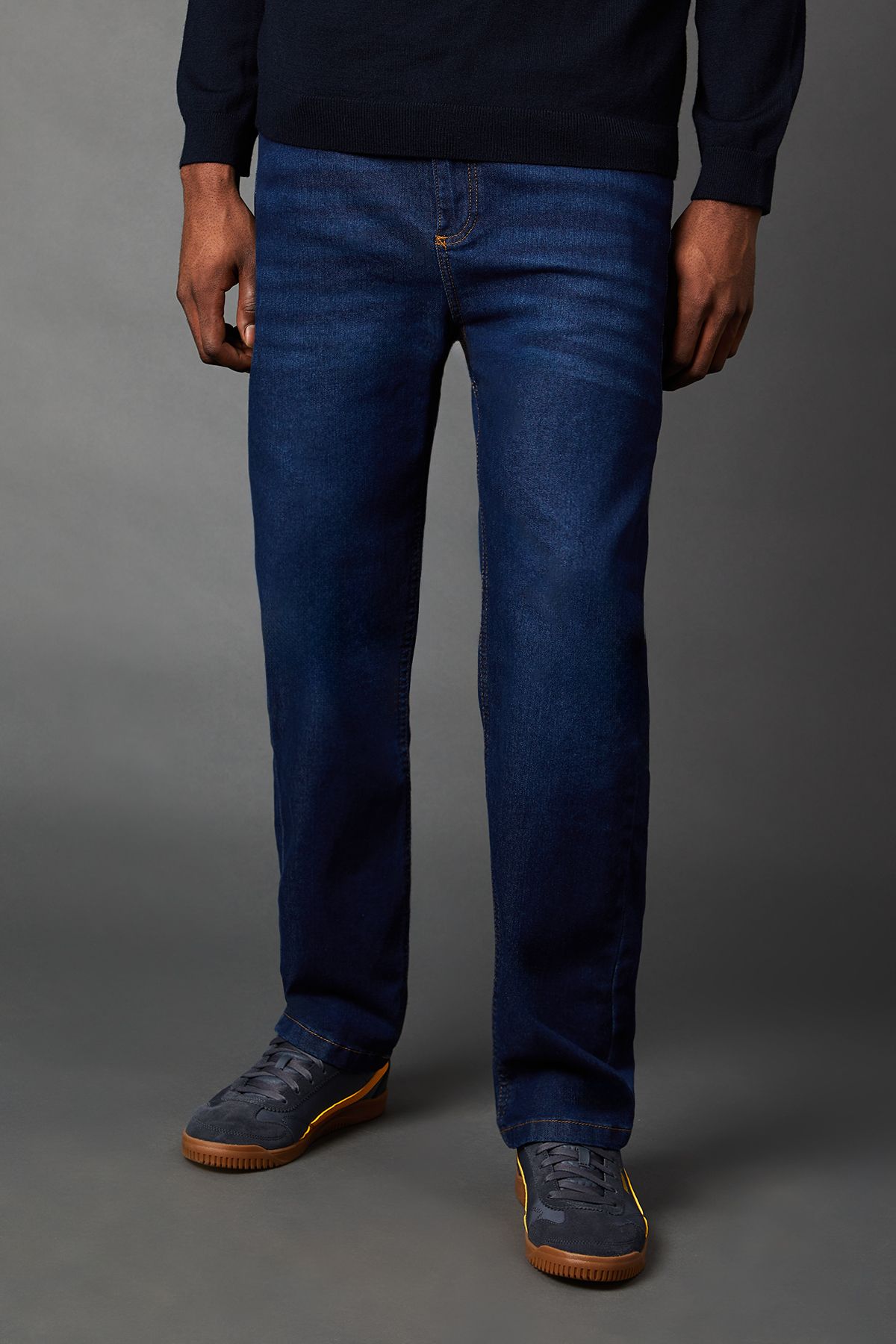 Burton Indigo Stretch Straight Fit Jeans