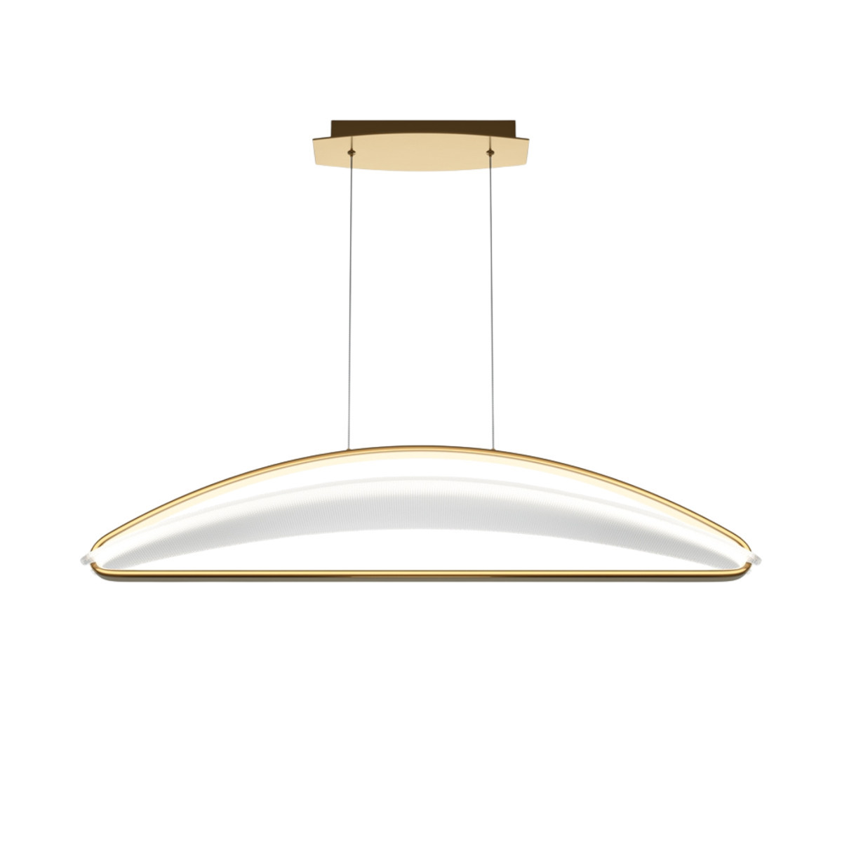 Lampa wisząca Breeze mosiężno-przezroczysta LED 1x34W 3000K 2040lm Maytoni