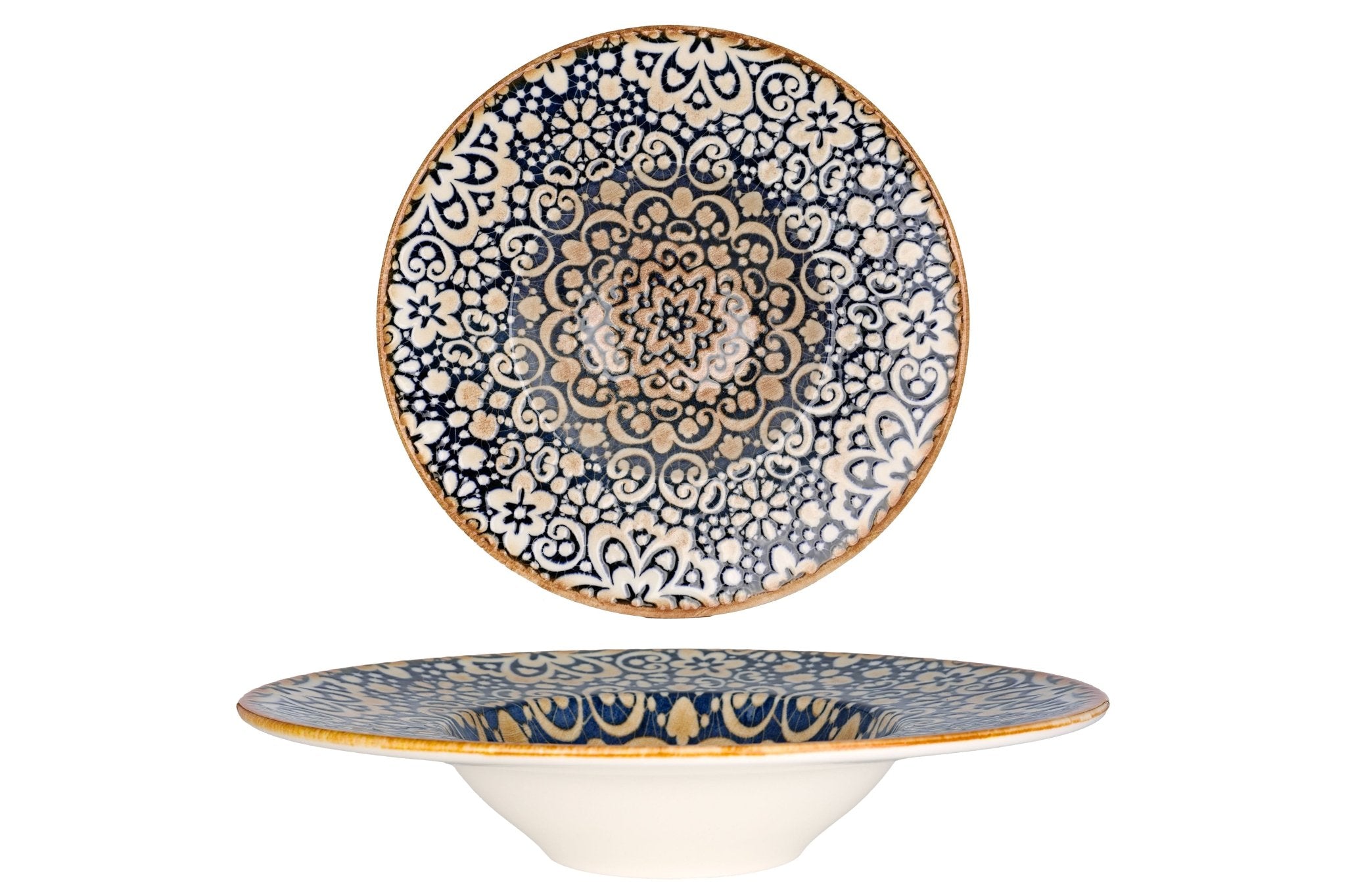 Bonna Pastabord - Alhambra - Porselein - 28 cm (400cc) - set van 2