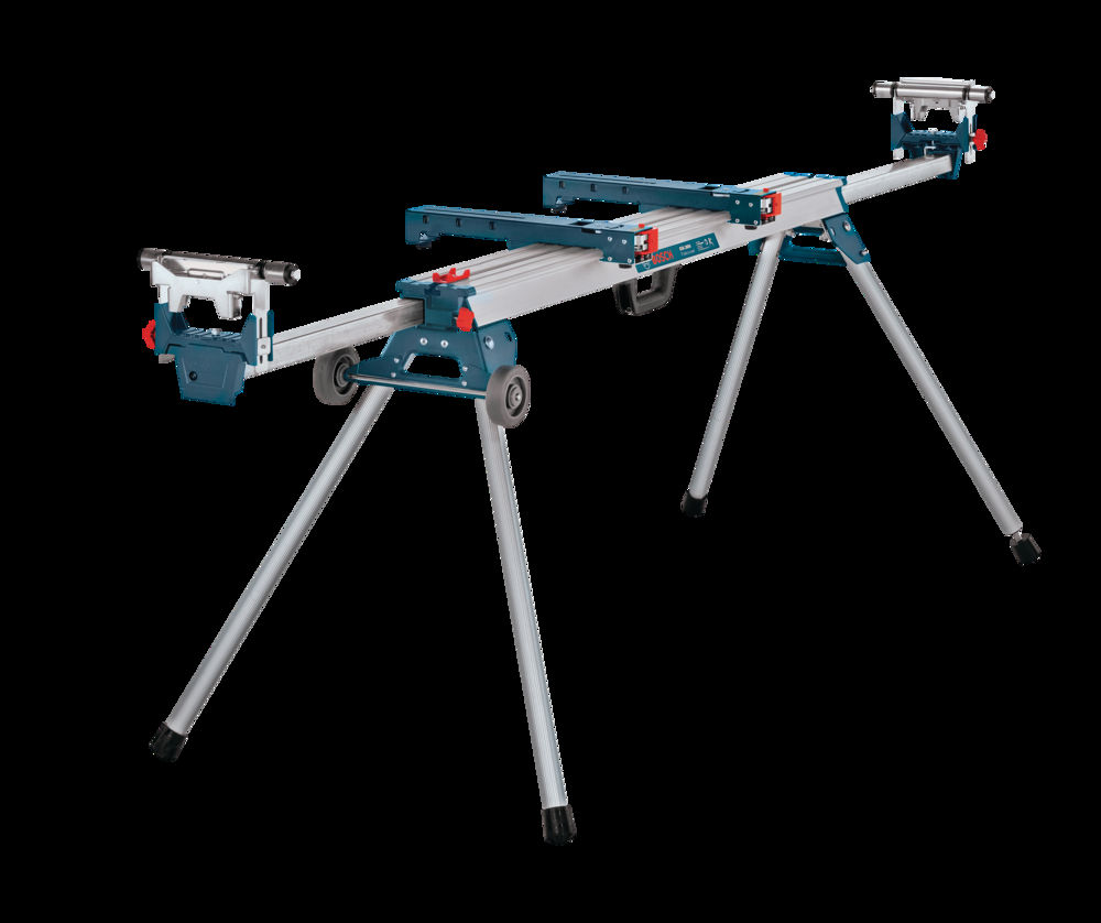 Bosch Folding Leg Mitre Saw Stand with Transport Wheels & Rapid Release Universal Tool Mounts