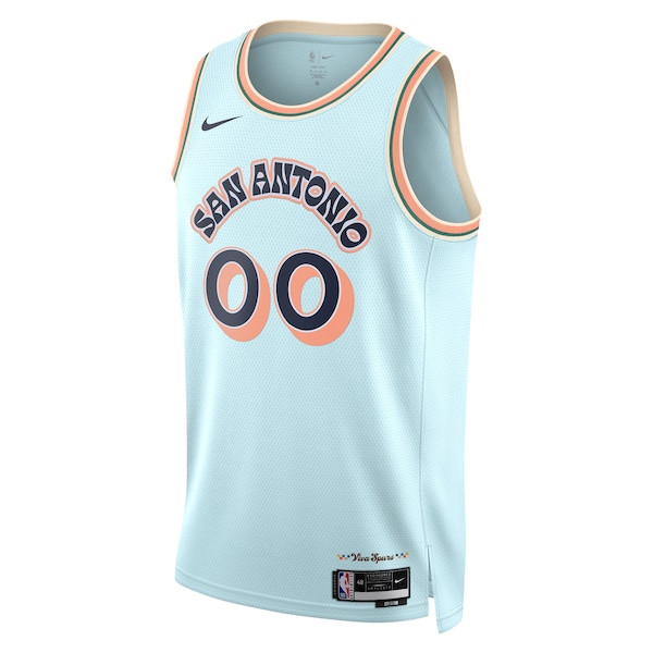 San Antonio Spurs Nike Unisex 2024/25 Custom Swingman Jersey - City Edition - Light Blue