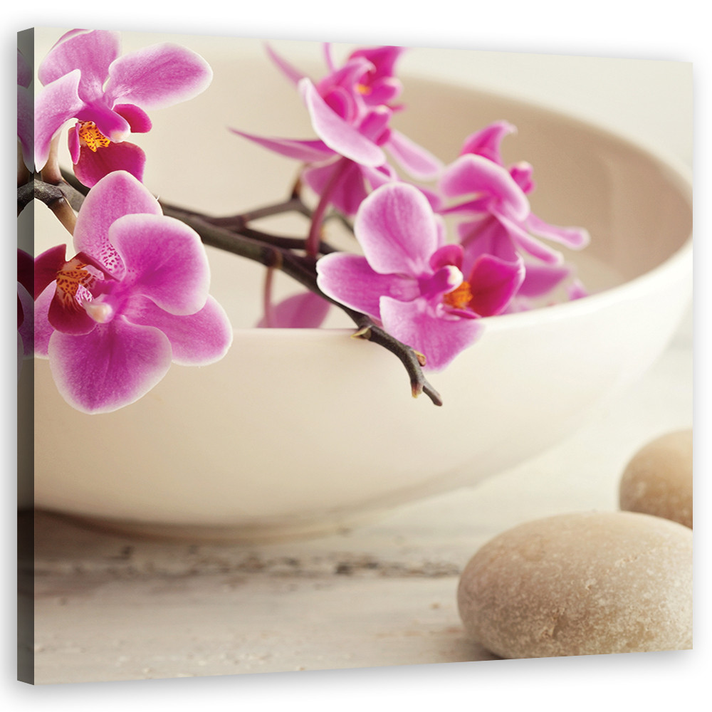 Feeby Obraz na płótnie, Różowe orchidee kwiaty 30x30