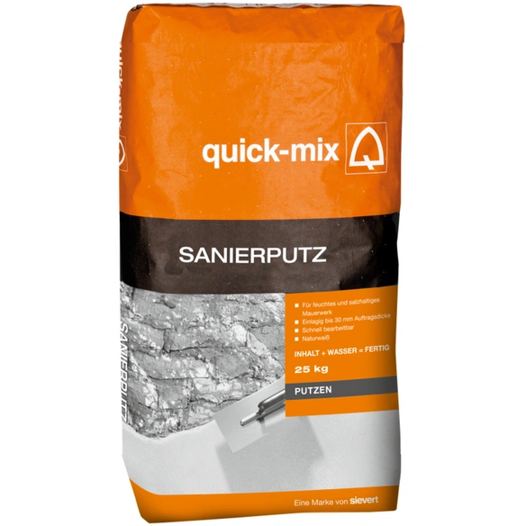 Sanierungsputz, 25 kg, für innen und außen